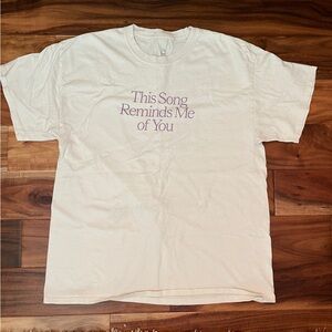 LONELY GHOST This Song Reminds Me of You White Tee